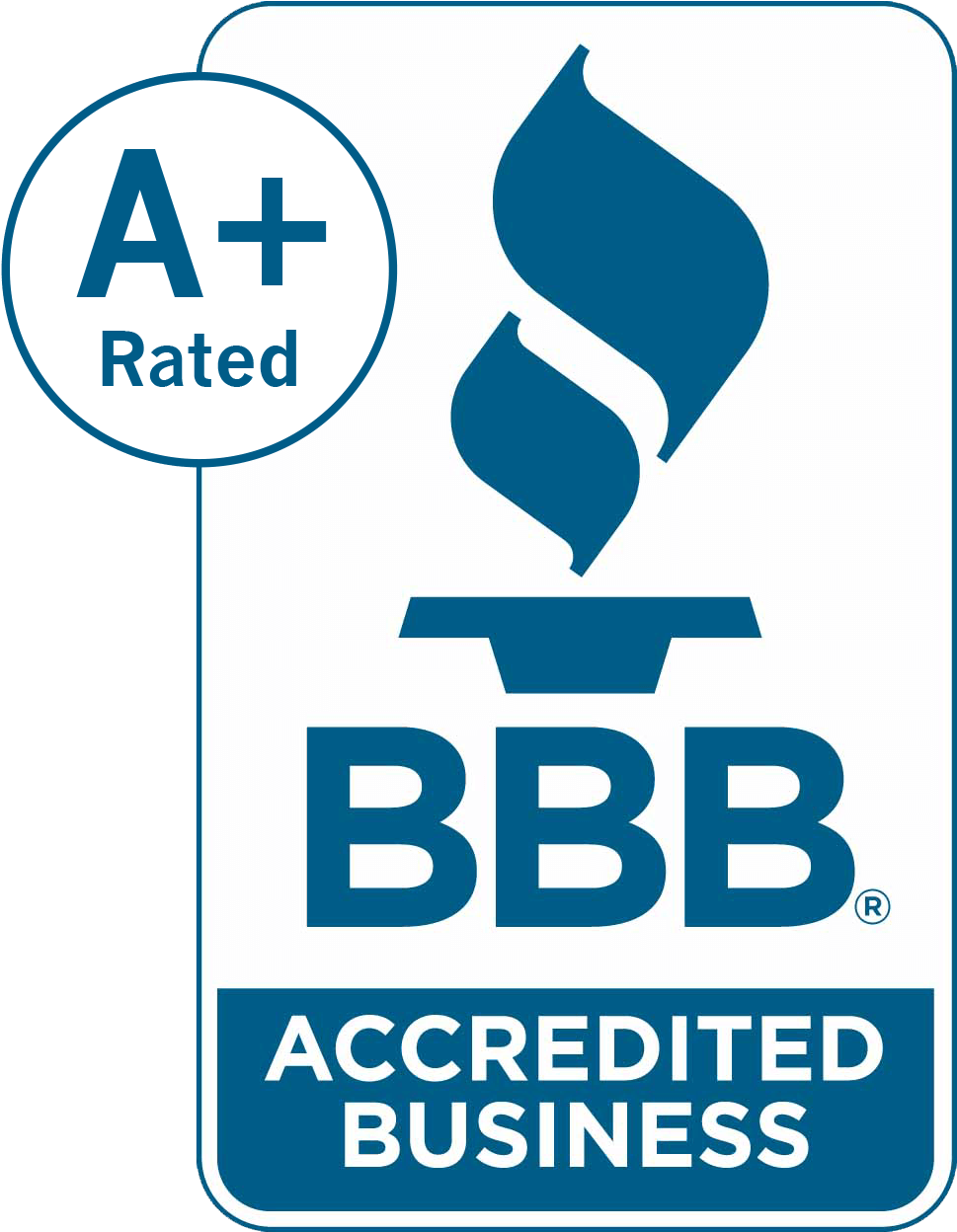 BBB Accredited Business A+ Rated